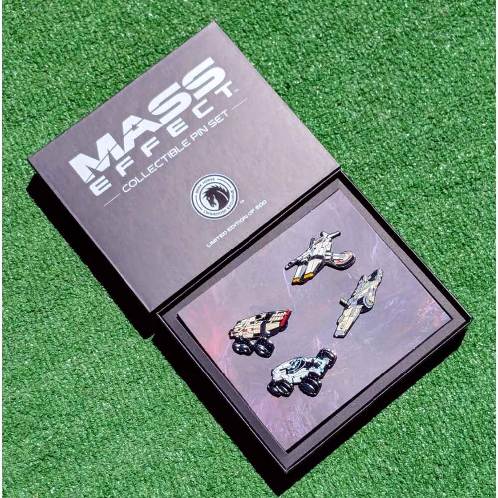 Mass Effect SDCC 2026 Dark Horse Exclusive 4Pc Vehicle Pin Set Ltd. to 500 NIB